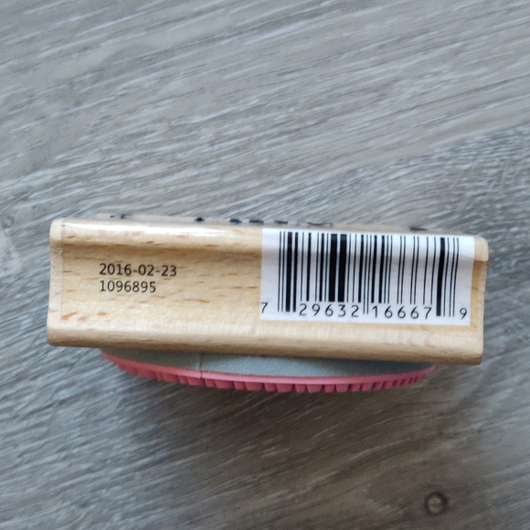 Mr. and Mrs. Wood and Rubber Wedding Stamp - Picture 6 of 6